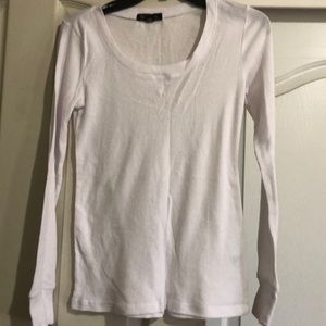 White thermal long sleeve
